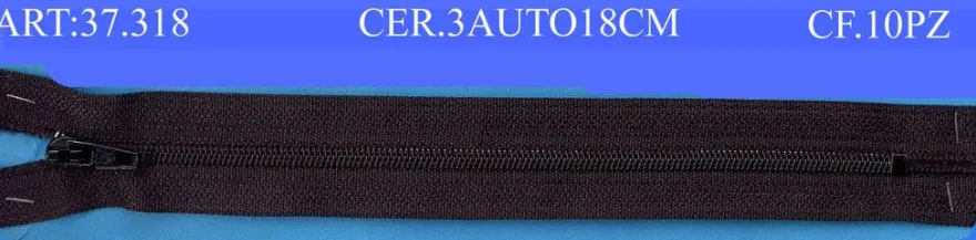 CERNIERE mis. 3 AUTOBLOCCANTI CM 18 - PACCHETTI DA 5 PZ
