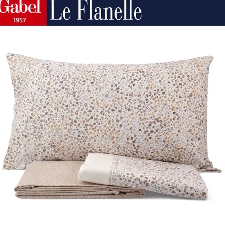 COMPLETO LENZUOLA FLANELLA MATRIMONIALE GABEL MODELLO ANITA VARIANTE DUNA 586