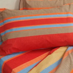 COMPLETO LENZUOLA SINGOLO BIANCALUNA MODELLO IDRIS VAR. ROSSO 1600
