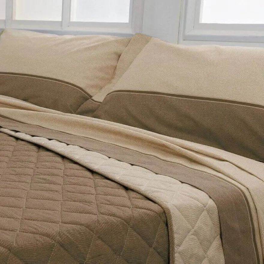COMPLETO LENZUOLA SINGOLO BIANCALUNA MODELLO DERN VAR. BEIGE 3200