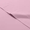 COMPLETO LENZUOLA SINGOLO FLANELLA CALEFFI TINTA UNITA VAR. ROSA