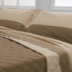 COMPLETO LENZUOLA UNA PIAZZA E MEZZO BIANCALUNA VAR. DERN 3200 BEIGE
