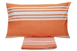 COMPLETO LENZUOLA UNA PIAZZA E MEZZO ZAMBAITI MODELLO STYLE VAR. ARANCIO 25