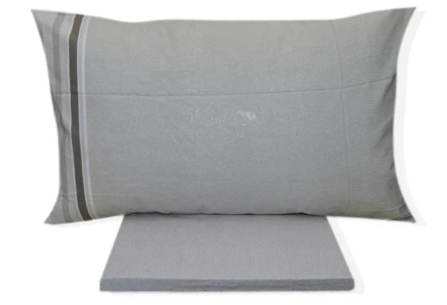 COMPLETO LENZUOLA UNA PIAZZA E MEZZO SARTORIALE MODELLO SMART VAR. GRIGIO