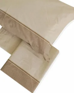 COMPLETO LENZUOLA UNA PIAZZA E MEZZO BIANCALUNA VAR. DERN 3200 BEIGE