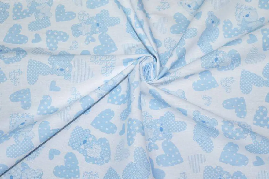 COORDINATI COTONE AZZURRO BIMBO