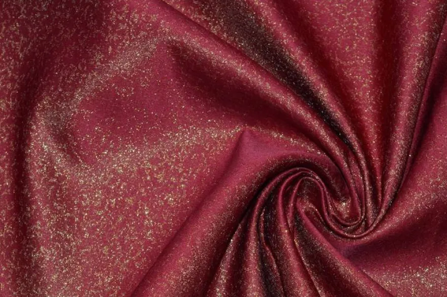 COORDINATI UNITO E JACQUARD LUREX ROSSO BORDEAUX/ORO