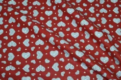 COORDINATO CUORE SCOZZESE ROSSO