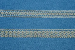 COORDINATO PIZZO COTONE ECRU' FINALE E INCASSO ALTEZZA 2 CM