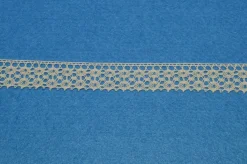 COORDINATO PIZZO COTONE ECRU' FINALE E INCASSO ALTEZZA 2 CM