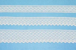 COORDINATO PIZZO COTONE INCASSO E FINALI BIANCHI