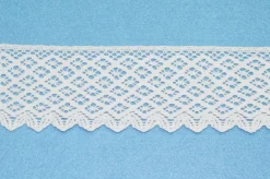COORDINATO PIZZO COTONE INCASSO E FINALI BIANCHI