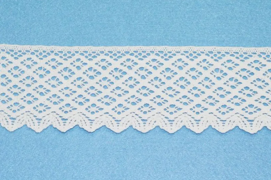 COORDINATO PIZZO COTONE INCASSO E FINALI BIANCHI