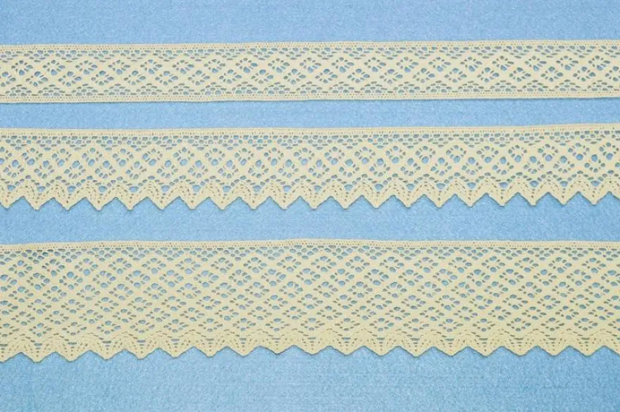 COORDINATO PIZZO COTONE INCASSO E FINALI PANNA