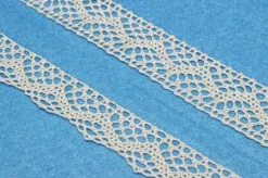 COORDINATO PIZZO COTONE INCASSO E FINALE ECRU 124