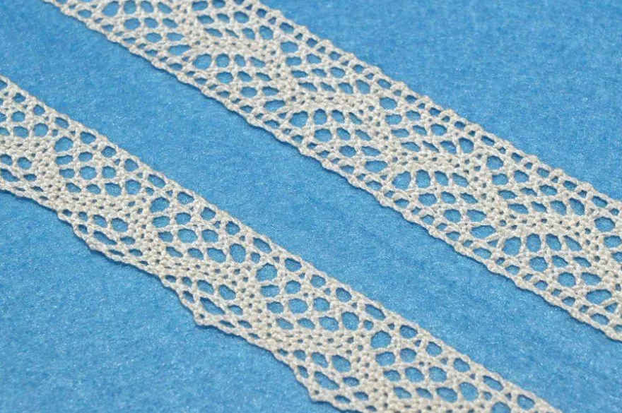COORDINATO PIZZO COTONE INCASSO E FINALE ECRU 124