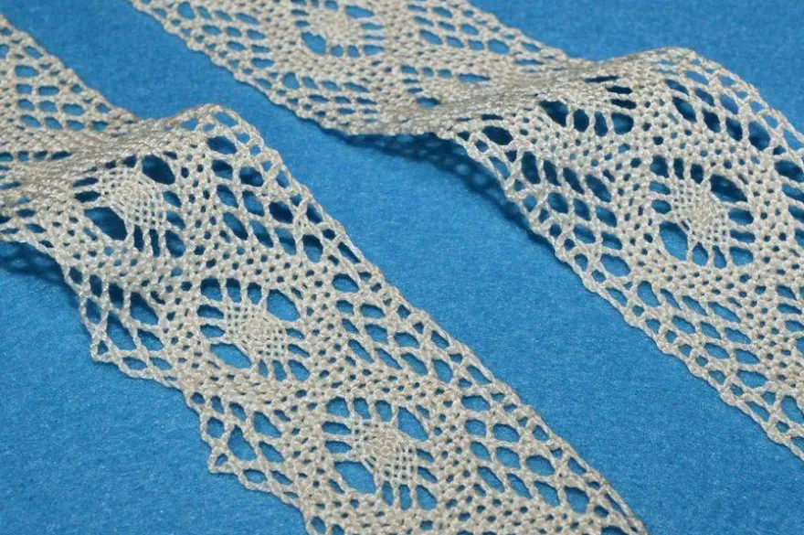 COORDINATO PIZZO COTONE INCASSO E FINALE ECRU 226