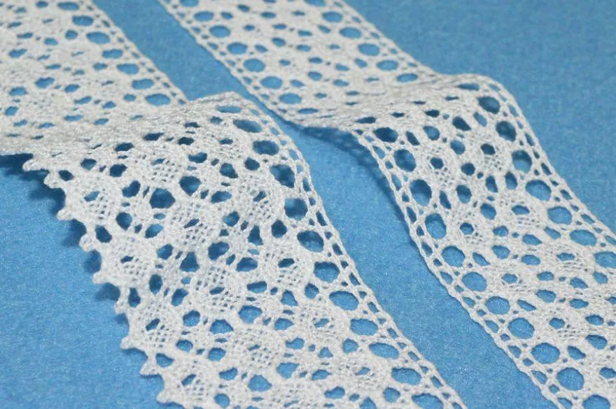 COORDINATO PIZZO COTONE INCASSO E FINALE BIANCO 104/1