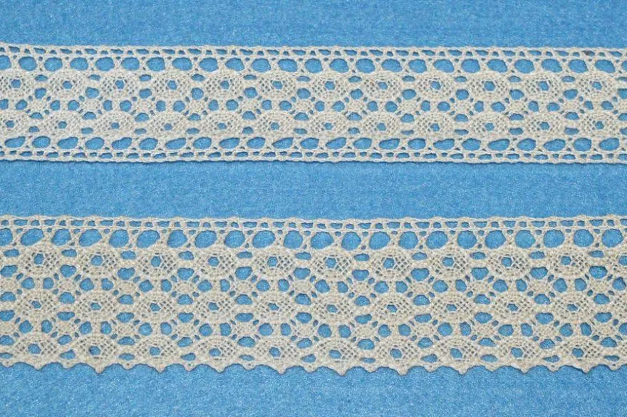 COORDINATO PIZZO COTONE INCASSO E FINALE ECRU 104/1