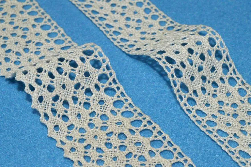 COORDINATO PIZZO COTONE INCASSO E FINALE ECRU 104/1
