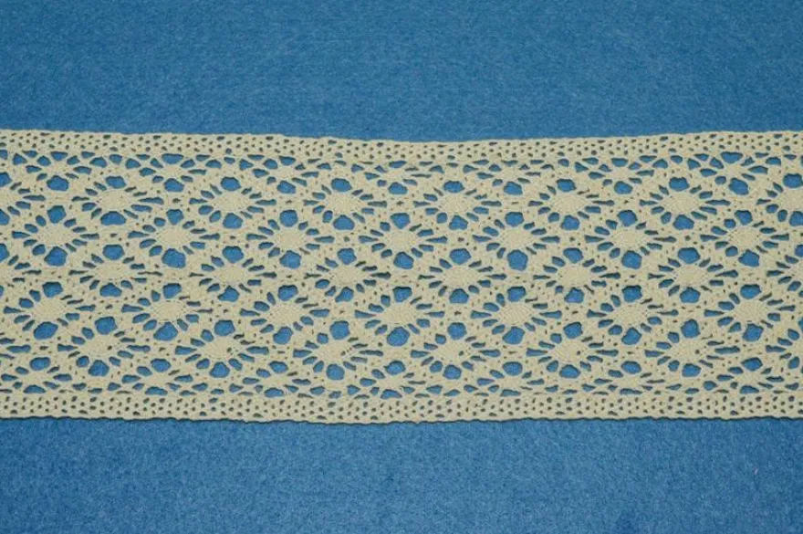 COORDINATO PIZZO COTONE PANNA FINALE E INCASSO ALTEZZA 9 CM