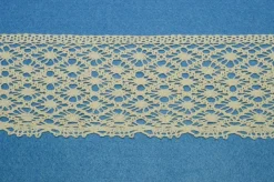 COORDINATO PIZZO COTONE PANNA FINALE E INCASSO ALTEZZA 9 CM