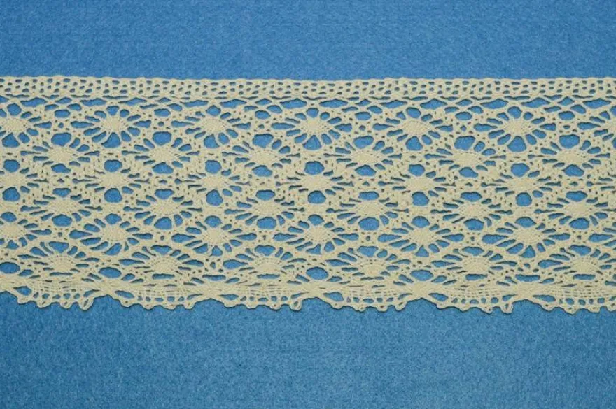 COORDINATO PIZZO COTONE PANNA FINALE E INCASSO ALTEZZA 9 CM