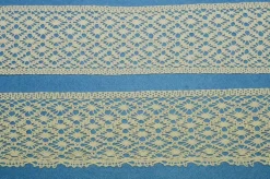 COORDINATO PIZZO COTONE PANNA FINALE E INCASSO ALTEZZA 9 CM