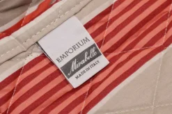 COPRILETTO TRAPUNTATO SINGOLO MIRABELLO MODELLO MILLERIGHE VAR. ROSSO R80