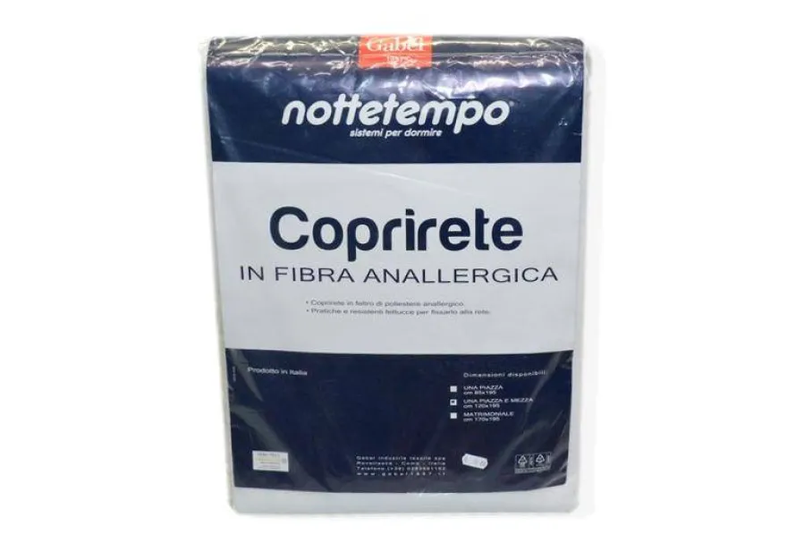 COPRIRETE GABEL IN FELTRO ANALLERGICO UNA PIAZZA E MEZZA 120X195 CM