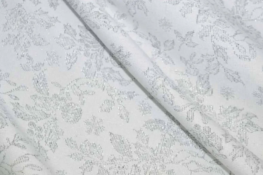 DAMASCATO GARLAND PANNA/ARGENTO
