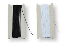 ELASTICO CORDONCINO 1 MM NERO E BIANCO 20 MT