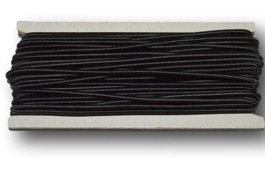 ELASTICO CORDONCINO NERO MT 20 MM 3