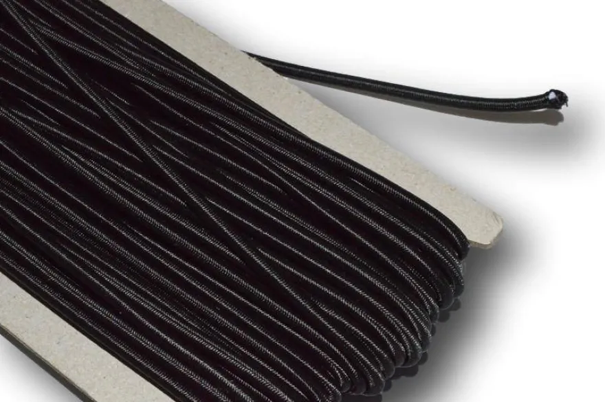 ELASTICO CORDONCINO NERO MT 20 MM 3