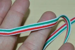ELASTICO TRICOLORE PIATTO MM 6 MT 10