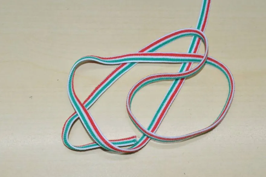 ELASTICO TRICOLORE PIATTO MM 6 MT 10