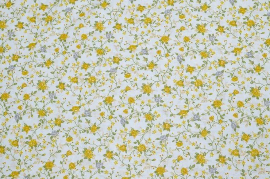 FANTASIE COORDINATE IN COTONE GIALLO