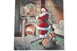 GOBELIN FANTASIA BABBO NATALE CON CAMINO 12136 MISURA CM 47X47