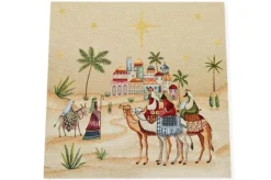 GOBELIN FANTASIA NATALE CAMMELLO 15261 MISURA CM 47X47