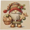 GOBELIN FANTASIA NATALE GNOMO 15262 MISURA CM 47X47