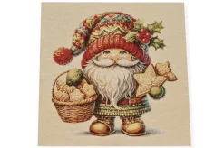 GOBELIN FANTASIA NATALE GNOMO 15262 MISURA CM 47X47