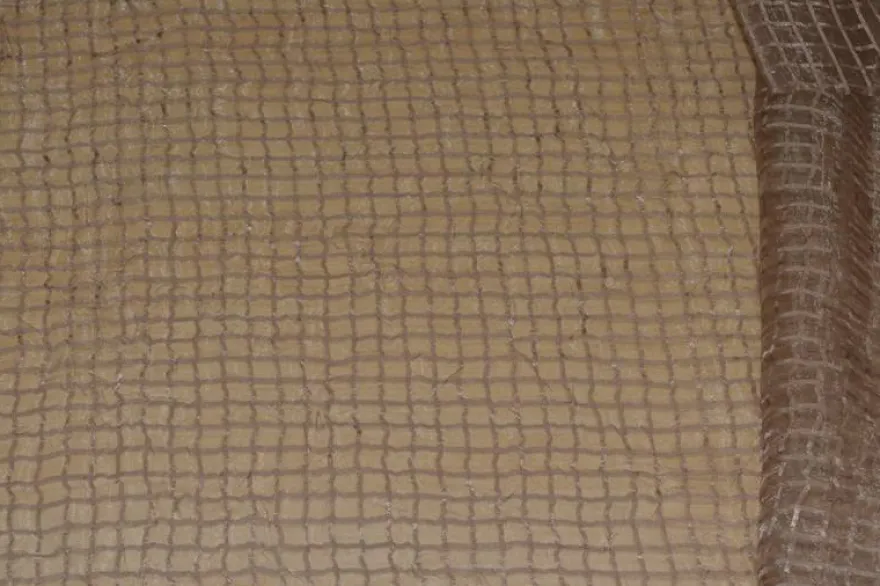 ORGANZA QUADRETTO BEIGE
