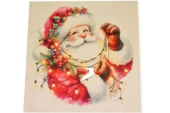 PANNELLO BABBO NATALE DISEGNO 3 MISURA CM 47X47