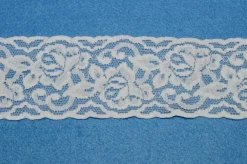 PIZZO ELASTICO BIANCO ALTEZZA 6 CM