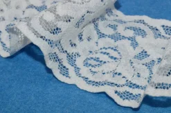 PIZZO ELASTICO BIANCO ALTEZZA 6 CM