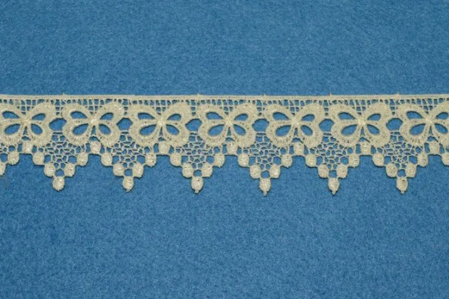 PIZZO MACRAME FIOCCO PANNA ALTEZZA 3.5 CM