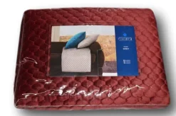 RIVIERA SWEET PLAID TRAPUNTATO VELOUR BORDEAUX