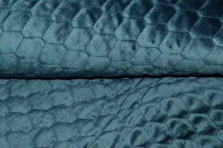 RIVIERA SWEET PLAID TRAPUNTATO VELOUR BLU