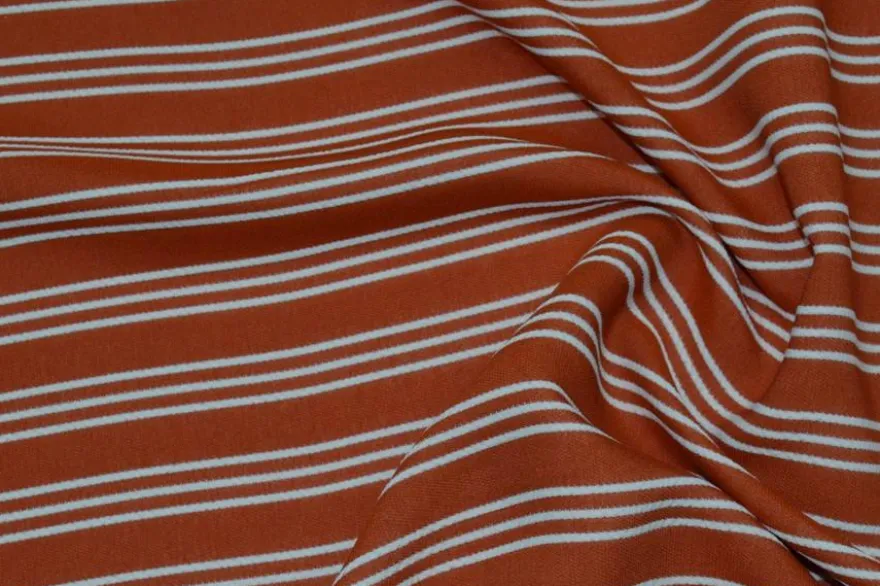 SCAMPOLO CREPE ACETATO/VISCOSA RIGA ARANCIO