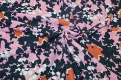 SCAMPOLO CREPE STREATCH FANTASIA ROSA BLU